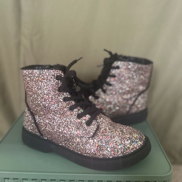 art class Multicolor Glitter Kids Boots - Picture 1 of 4
